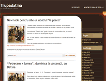 Tablet Screenshot of blog.trupadatina.ro